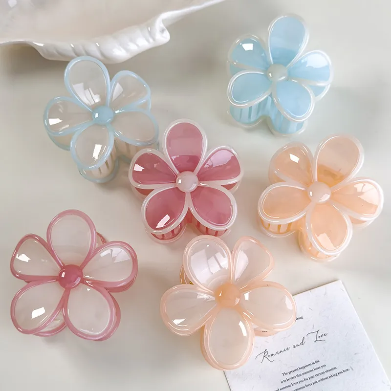 Women's Elegant Cute Sweet Plumeria Acrylic Hair Claws display picture 17