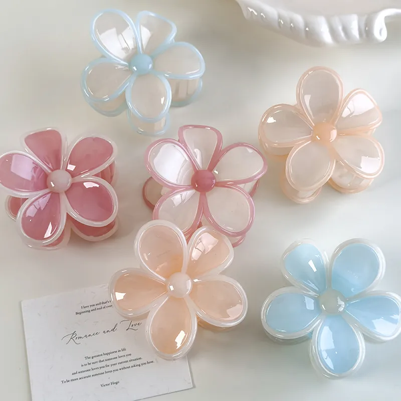 Women's Elegant Cute Sweet Plumeria Acrylic Hair Claws display picture 18