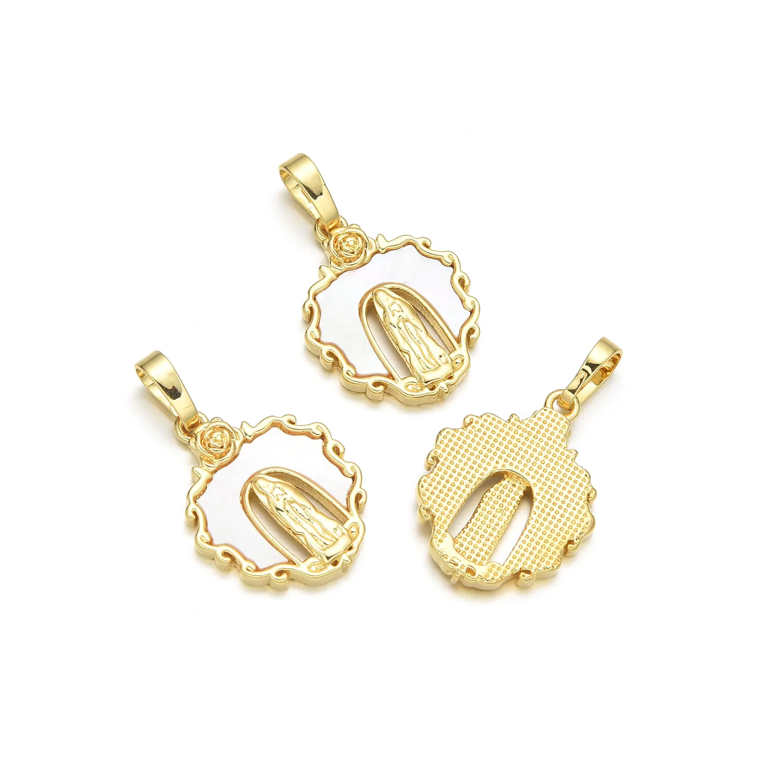 Basic Solid Color Copper Plating Zircon 18K Gold Plated Charms display picture 5