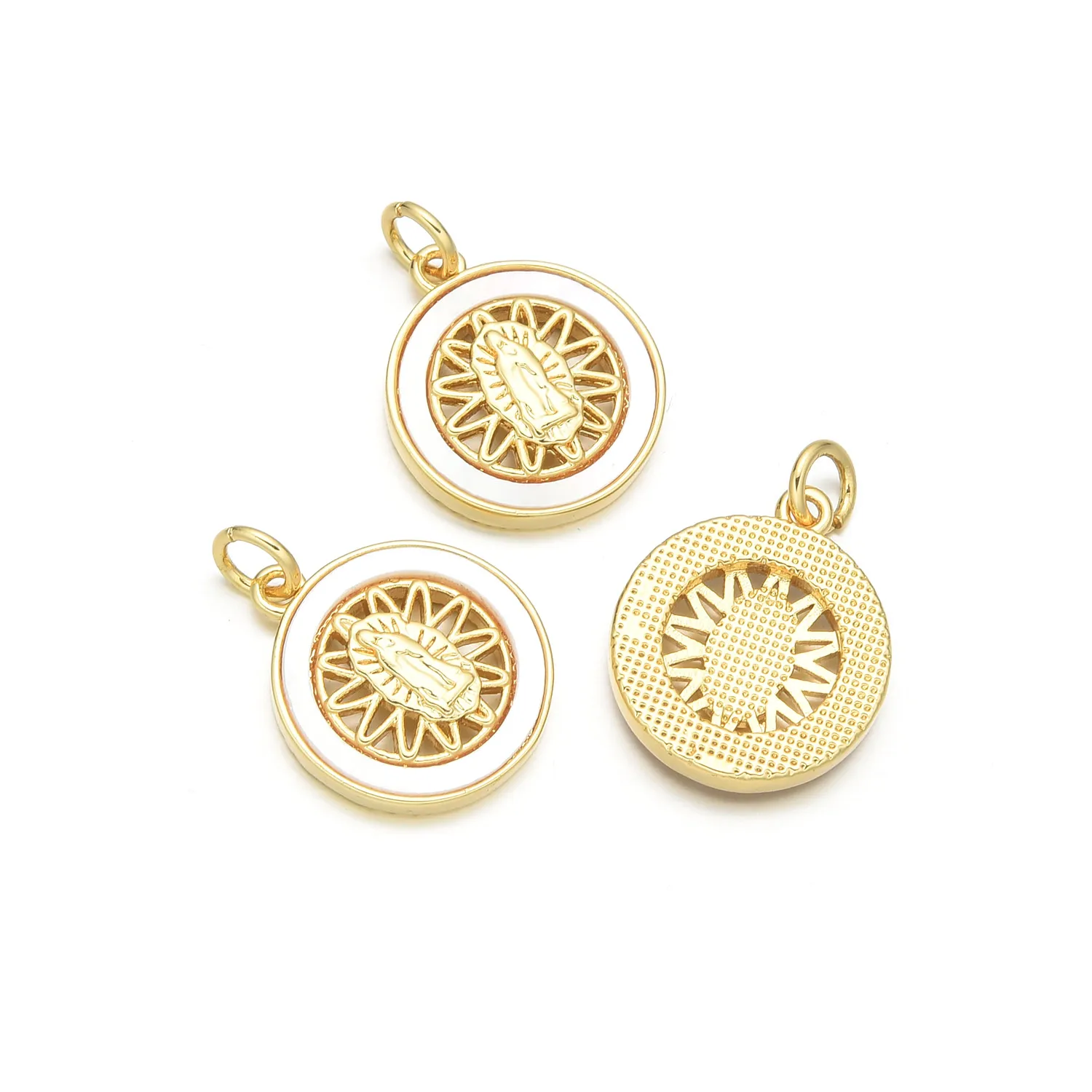 Basic Solid Color Copper Plating Zircon 18K Gold Plated Charms display picture 10