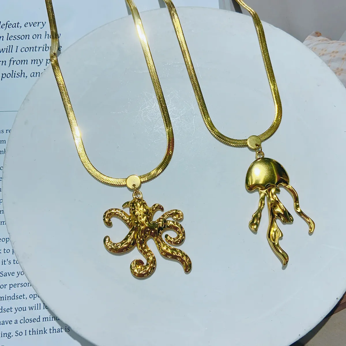 Vacation Commute Octopus 304 Stainless Steel Plating 18K Gold Plated Unisex Pendant Necklace display picture 1