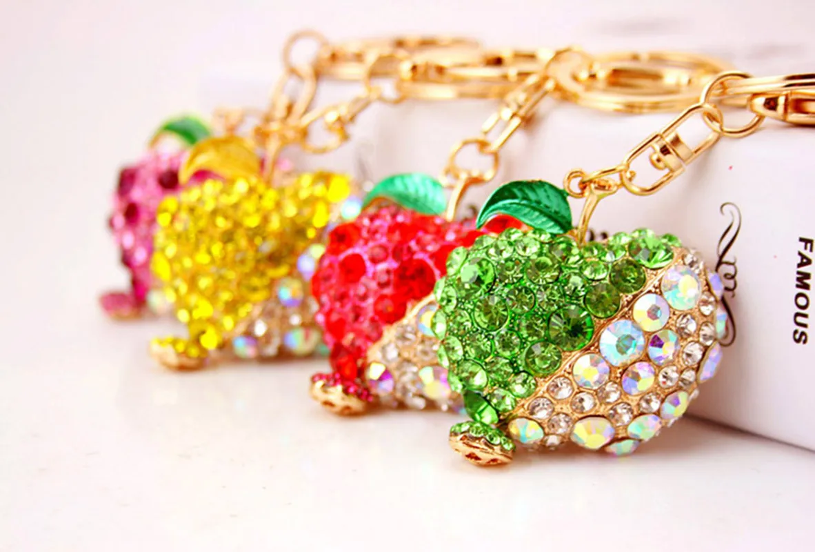 Cute Pastoral Apple Alloy Unisex Keychain display picture 5