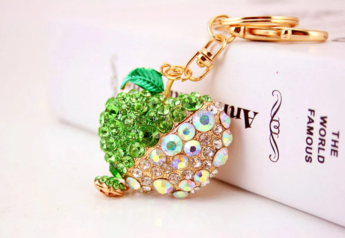 Cute Pastoral Apple Alloy Unisex Keychain display picture 2