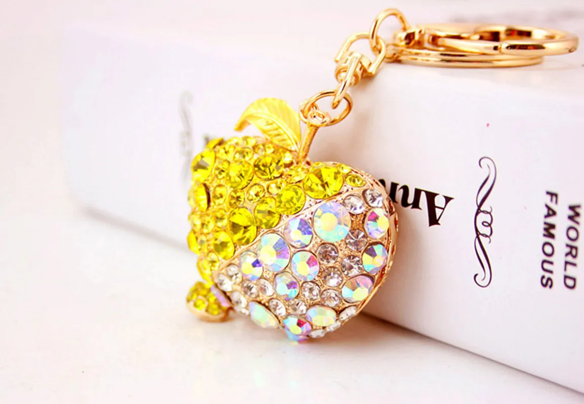 Cute Pastoral Apple Alloy Unisex Keychain display picture 4