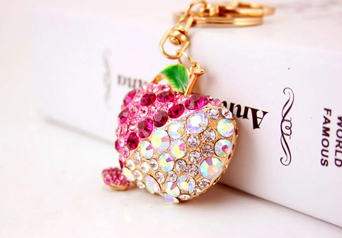 Cute Pastoral Apple Alloy Unisex Keychain display picture 7