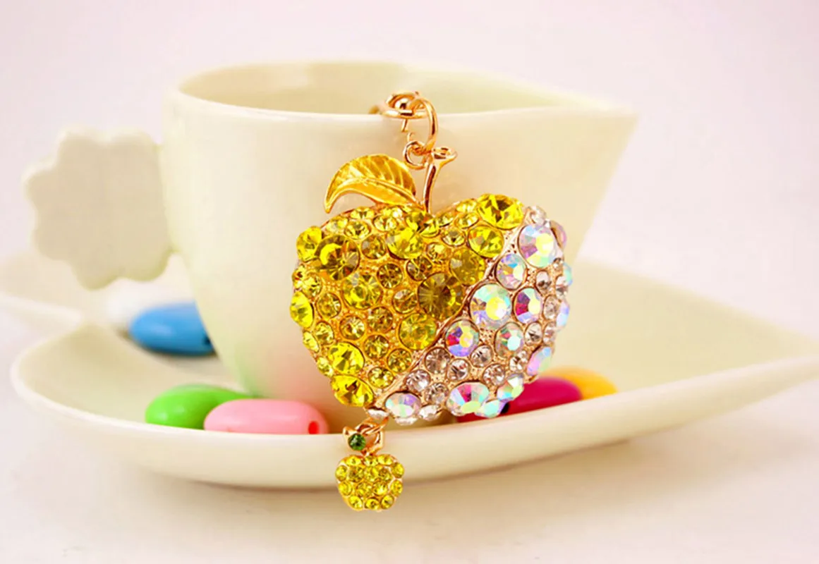 Cute Pastoral Apple Alloy Unisex Keychain display picture 8