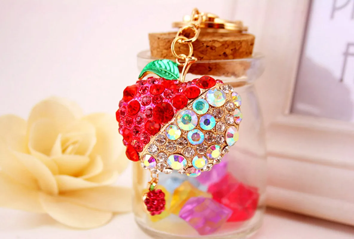 Cute Pastoral Apple Alloy Unisex Keychain display picture 16