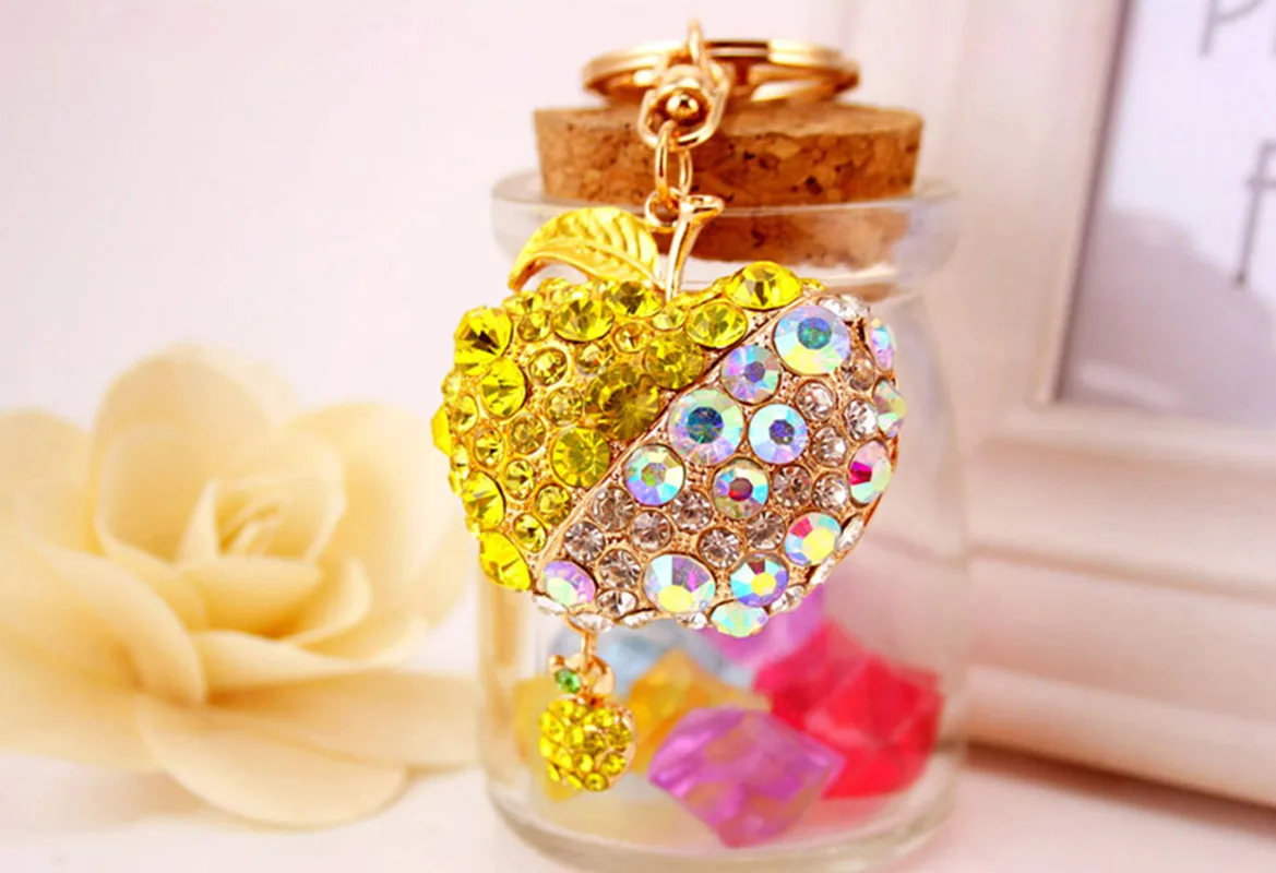 Cute Pastoral Apple Alloy Unisex Keychain display picture 9
