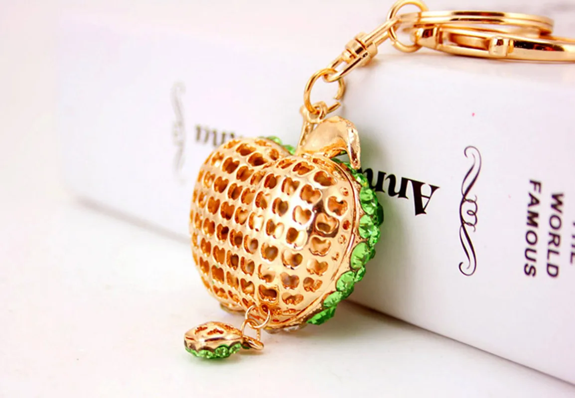 Cute Pastoral Apple Alloy Unisex Keychain display picture 14