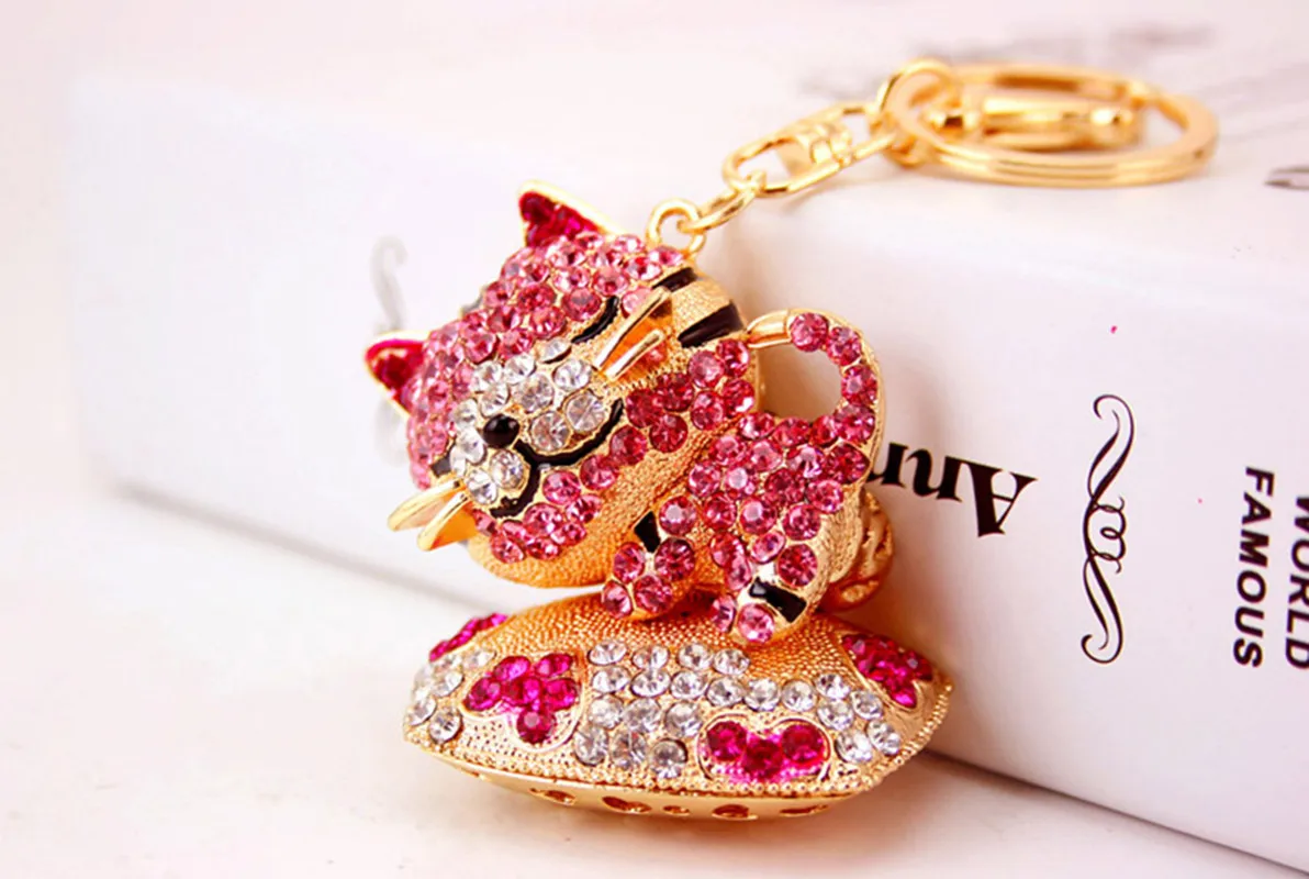 Cute Pastoral Cat Alloy Unisex Keychain display picture 14