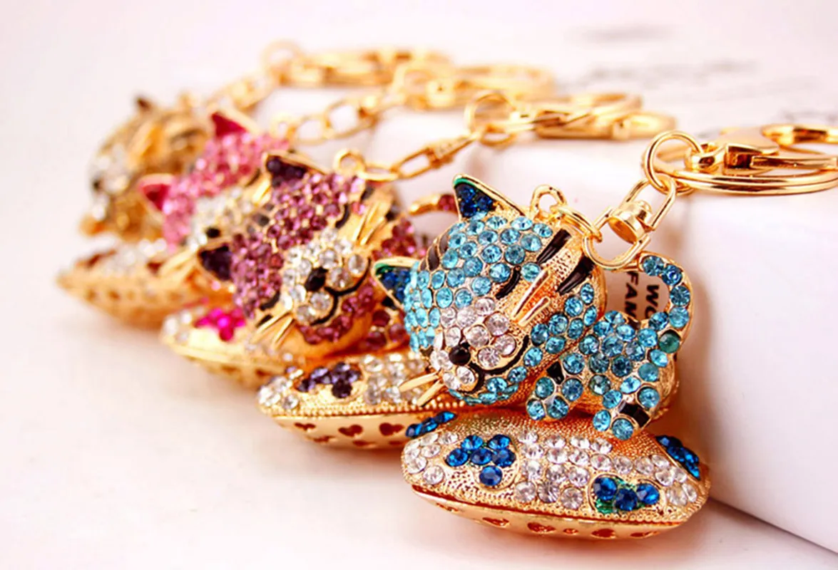 Cute Pastoral Cat Alloy Unisex Keychain display picture 15