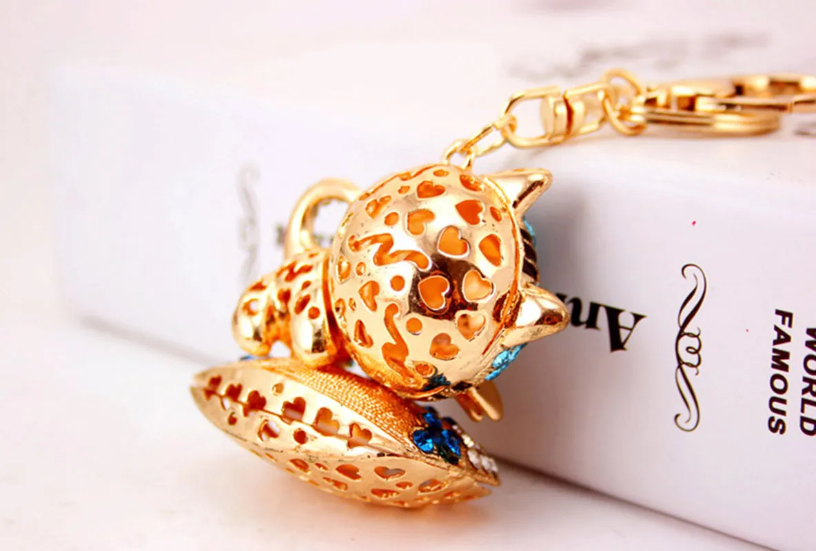 Cute Pastoral Cat Alloy Unisex Keychain display picture 7