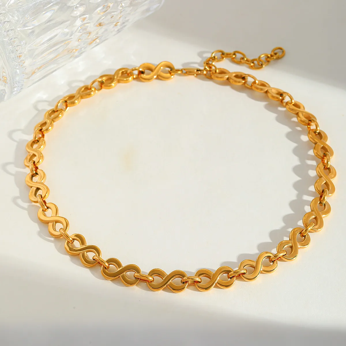 Casual Simple Style Geometric 304 Stainless Steel Plating 18K Gold Plated Unisex Bracelets Necklace display picture 3