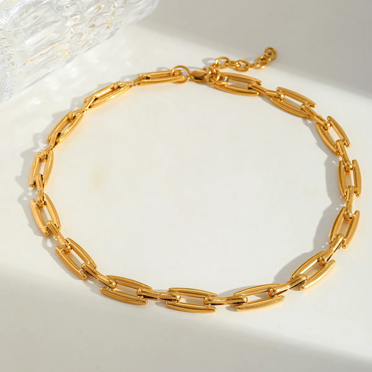 Casual Simple Style Geometric 304 Stainless Steel Plating 18K Gold Plated Unisex Bracelets Necklace display picture 6