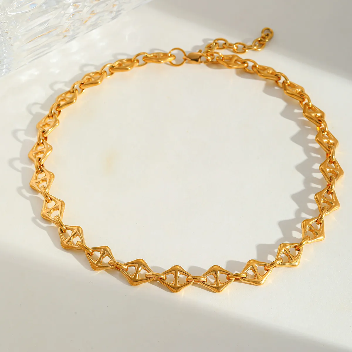 Casual Simple Style Geometric 304 Stainless Steel Plating 18K Gold Plated Unisex Bracelets Necklace display picture 4