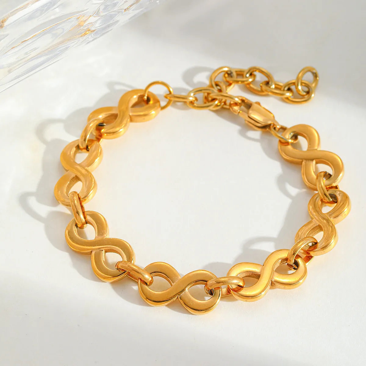 Casual Simple Style Geometric 304 Stainless Steel Plating 18K Gold Plated Unisex Bracelets Necklace display picture 5