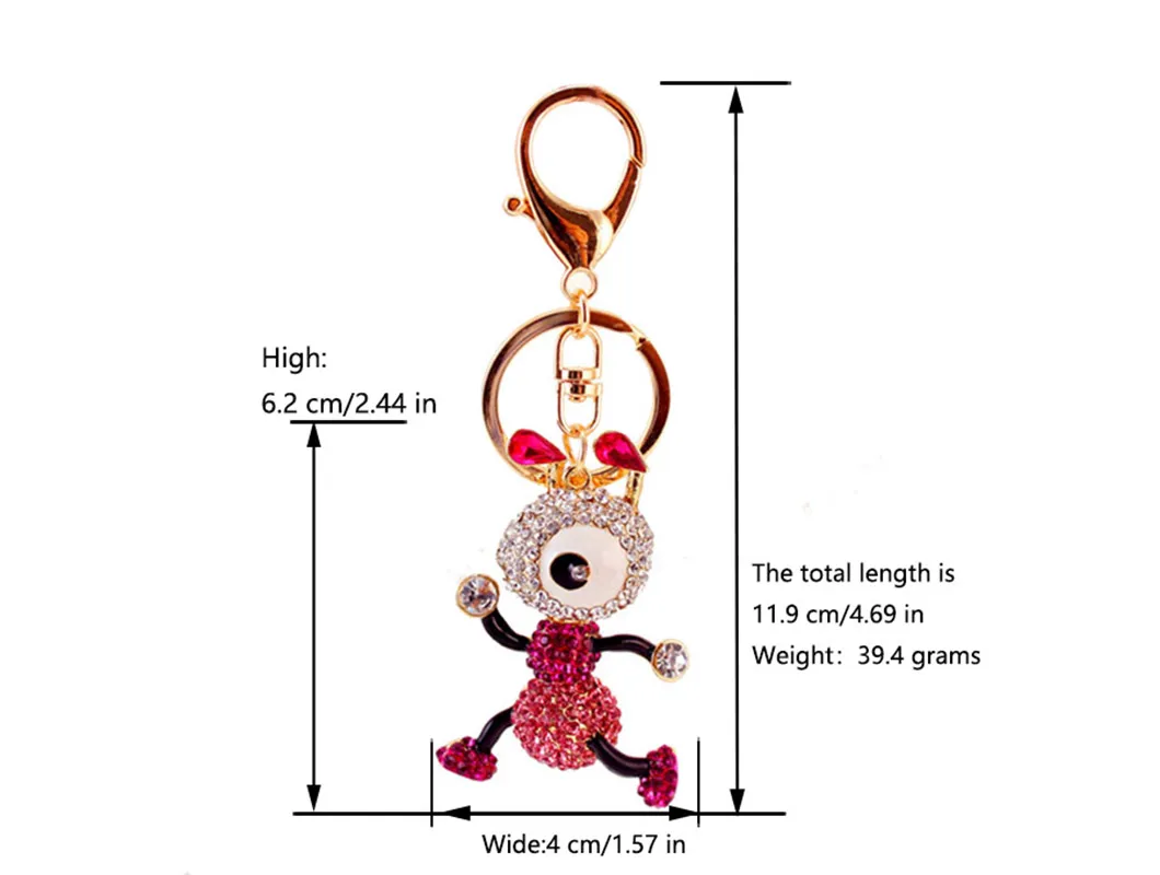 Cute Pastoral Ants Alloy Unisex Lobster Trigger Clasp Closure Keychain display picture 1