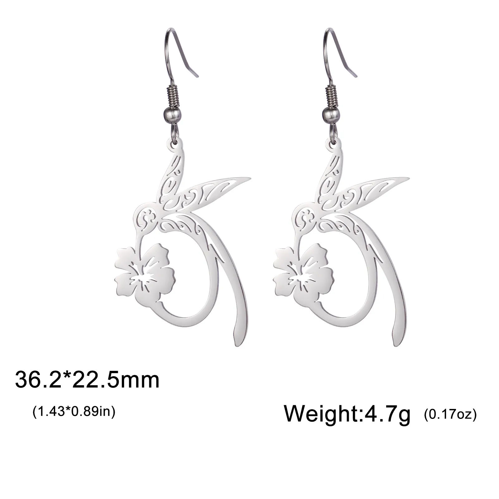 1 Pair Vacation Classic Style Solid Color Plating 304 Stainless Steel Drop Earrings display picture 15