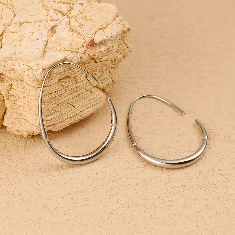 1 Pair Basic Simple Style Geometric 304 Stainless Steel 18K Gold Plated Ear Studs display picture 4