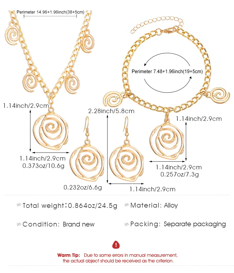 Elegant Spiral 304 Stainless Steel Alloy Plating Women's Jewelry Set display picture 1
