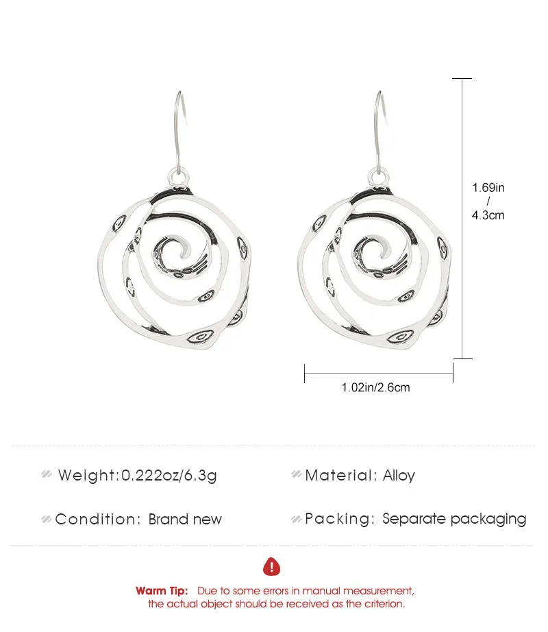 Elegant Spiral 304 Stainless Steel Alloy Plating Women's Jewelry Set display picture 4
