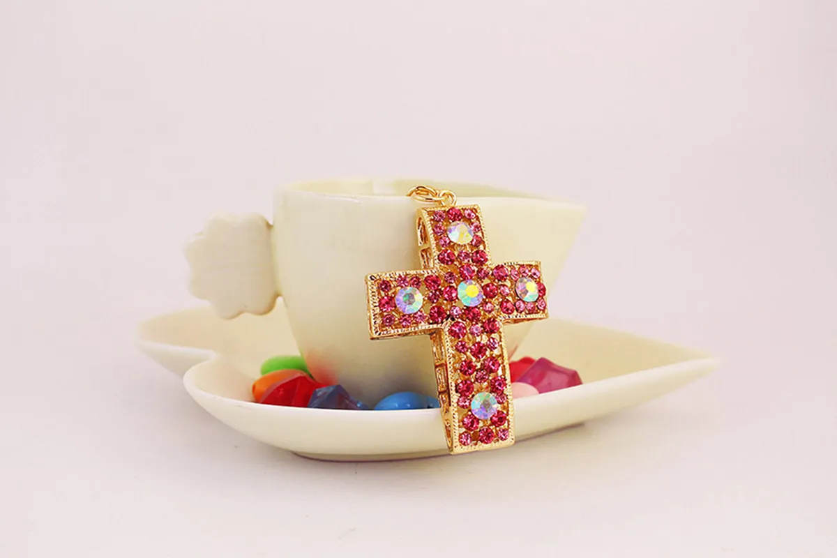 Glam Pastoral Cross Alloy Unisex Lobster Trigger Clasp Closure Keychain display picture 2