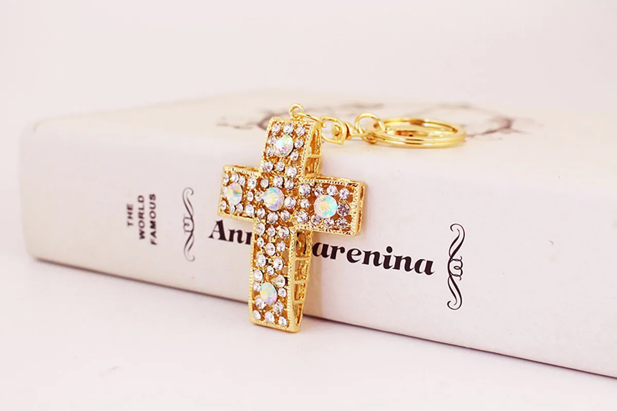 Glam Pastoral Cross Alloy Unisex Lobster Trigger Clasp Closure Keychain display picture 4