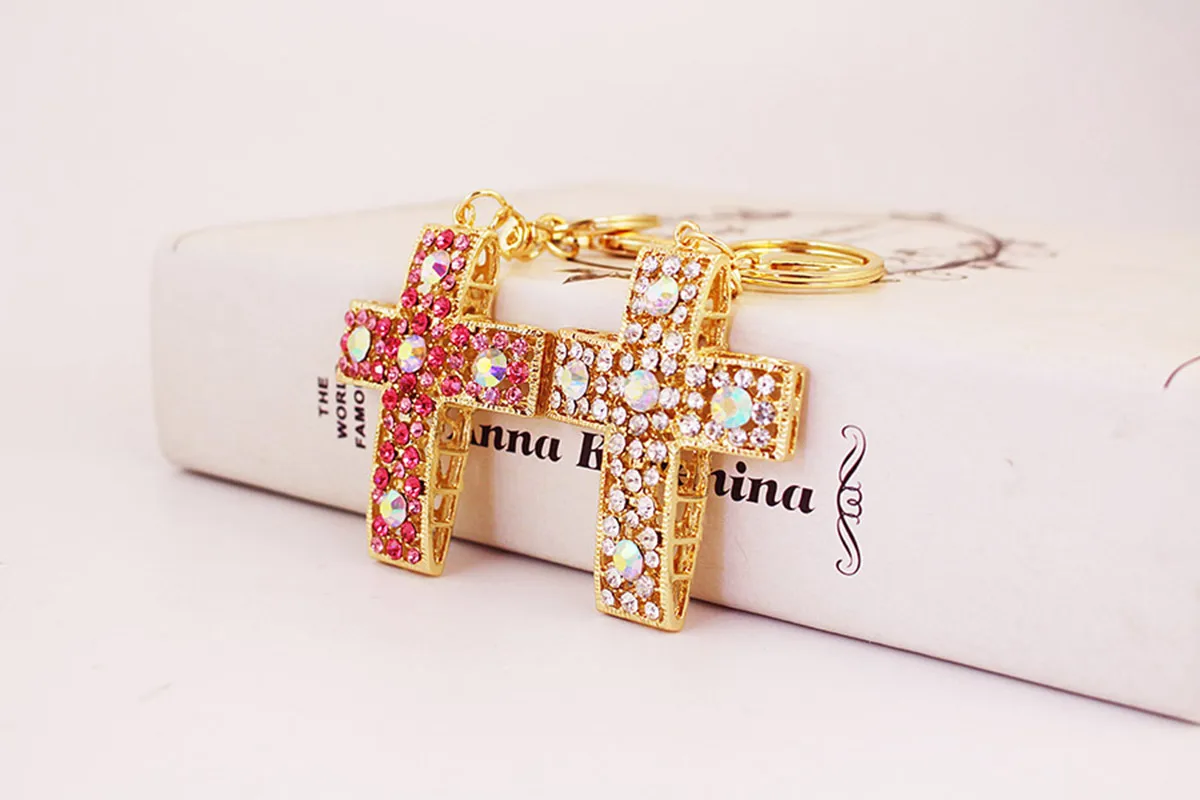 Glam Pastoral Cross Alloy Unisex Lobster Trigger Clasp Closure Keychain display picture 6