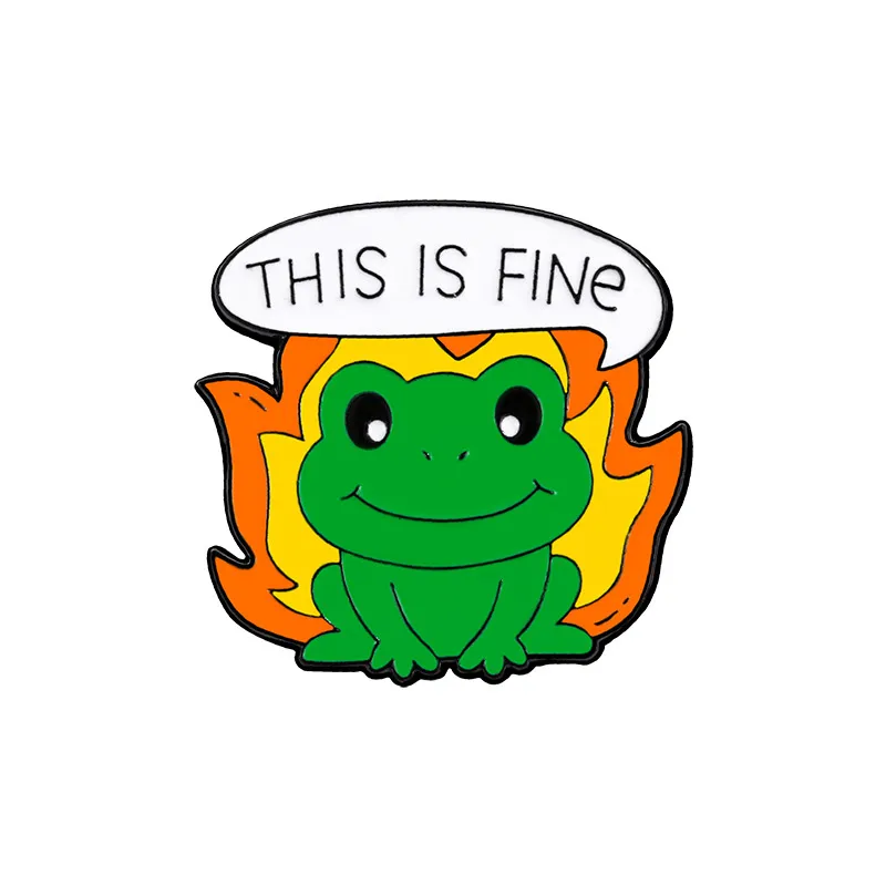 Cartoon Style Cute Streetwear Cartoon Frog Alloy Stamping Stoving Varnish Plating Unisex Brooches display picture 15