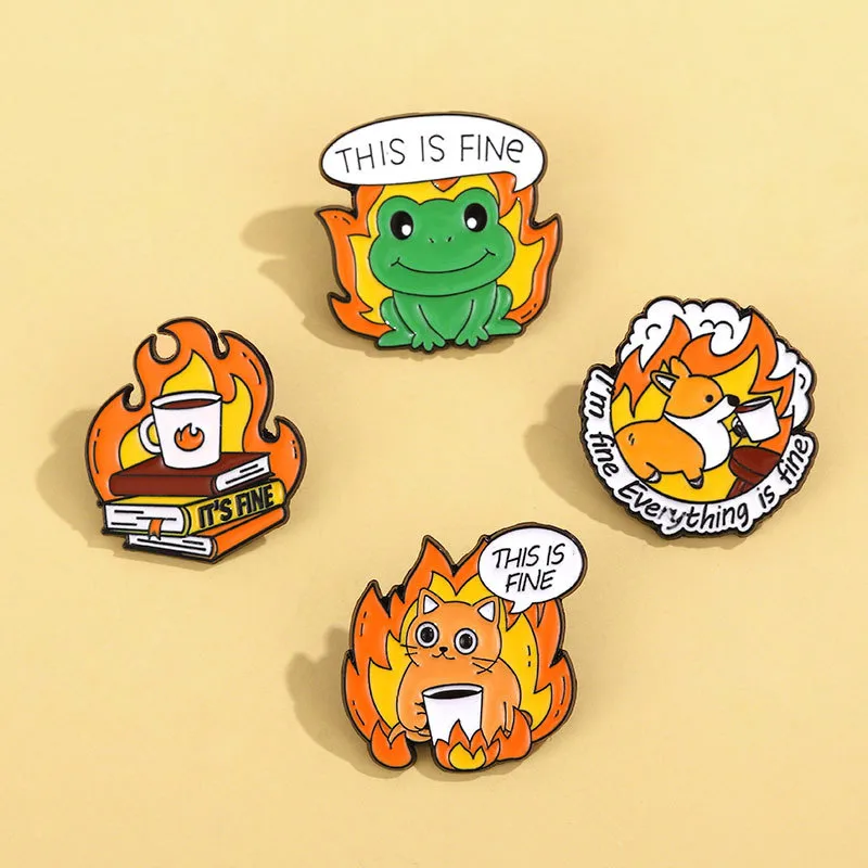 Cartoon Style Cute Streetwear Cartoon Frog Alloy Stamping Stoving Varnish Plating Unisex Brooches display picture 11