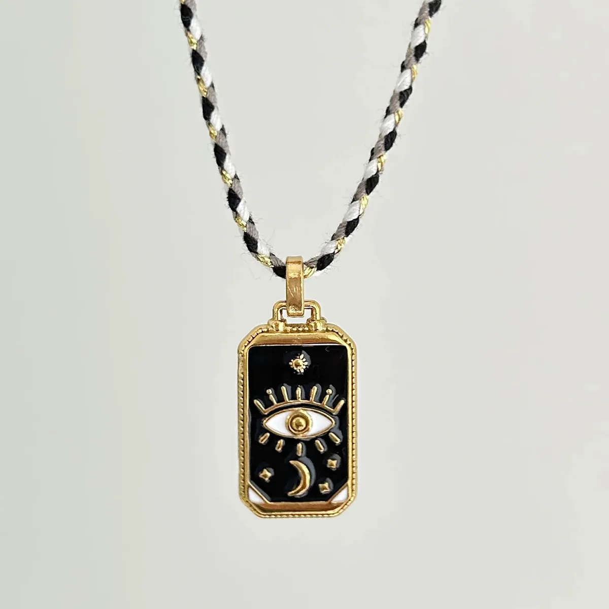 Elegant Vintage Style Geometric Heart Shape 304 Stainless Steel Enamel 18K Gold Plated Valentine'S Day Women's Pendant Necklace display picture 1