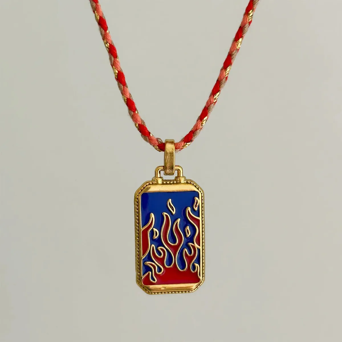 Elegant Vintage Style Geometric Heart Shape 304 Stainless Steel Enamel 18K Gold Plated Valentine'S Day Women's Pendant Necklace display picture 11