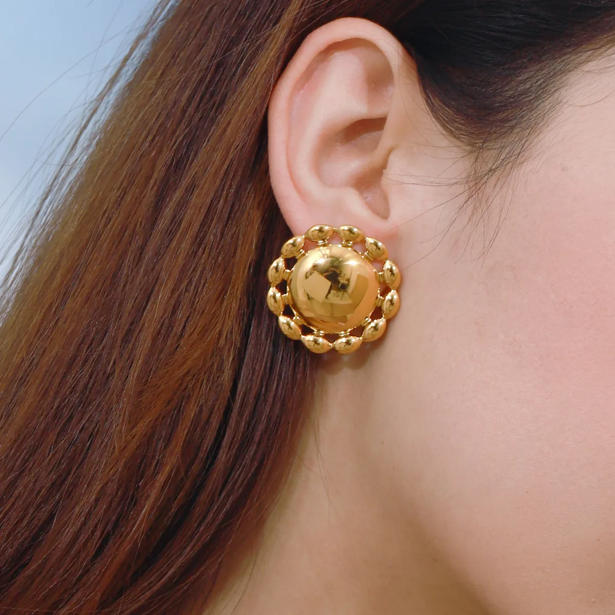 Basic Vacation Commute Geometric 316 Stainless Steel  Ear Studs display picture 7