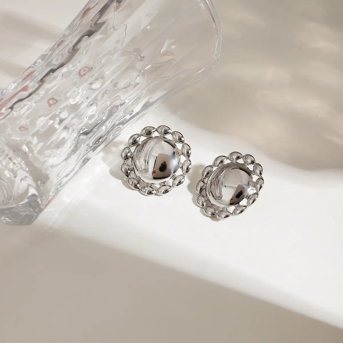 Basic Vacation Commute Geometric 316 Stainless Steel  Ear Studs display picture 16