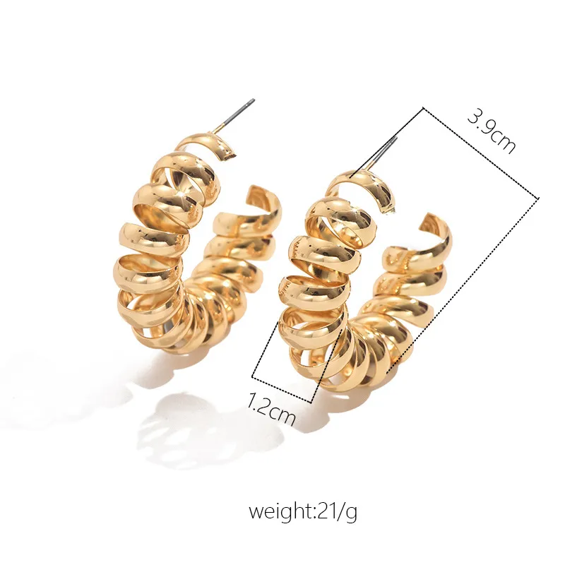 1 Pair Vacation Classic Style Solid Color Iron Ear Studs display picture 2