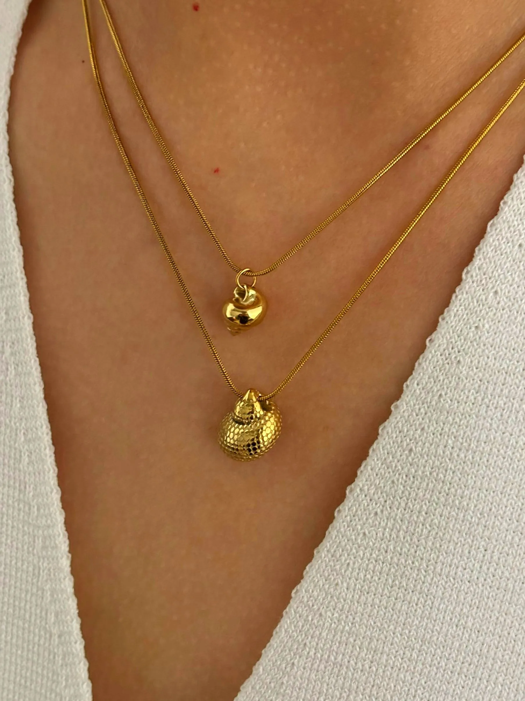 Vintage Style Classic Style Conch Snails 316L Stainless Steel  Irregular 18K Gold Plated Women's Pendant Necklace display picture 6