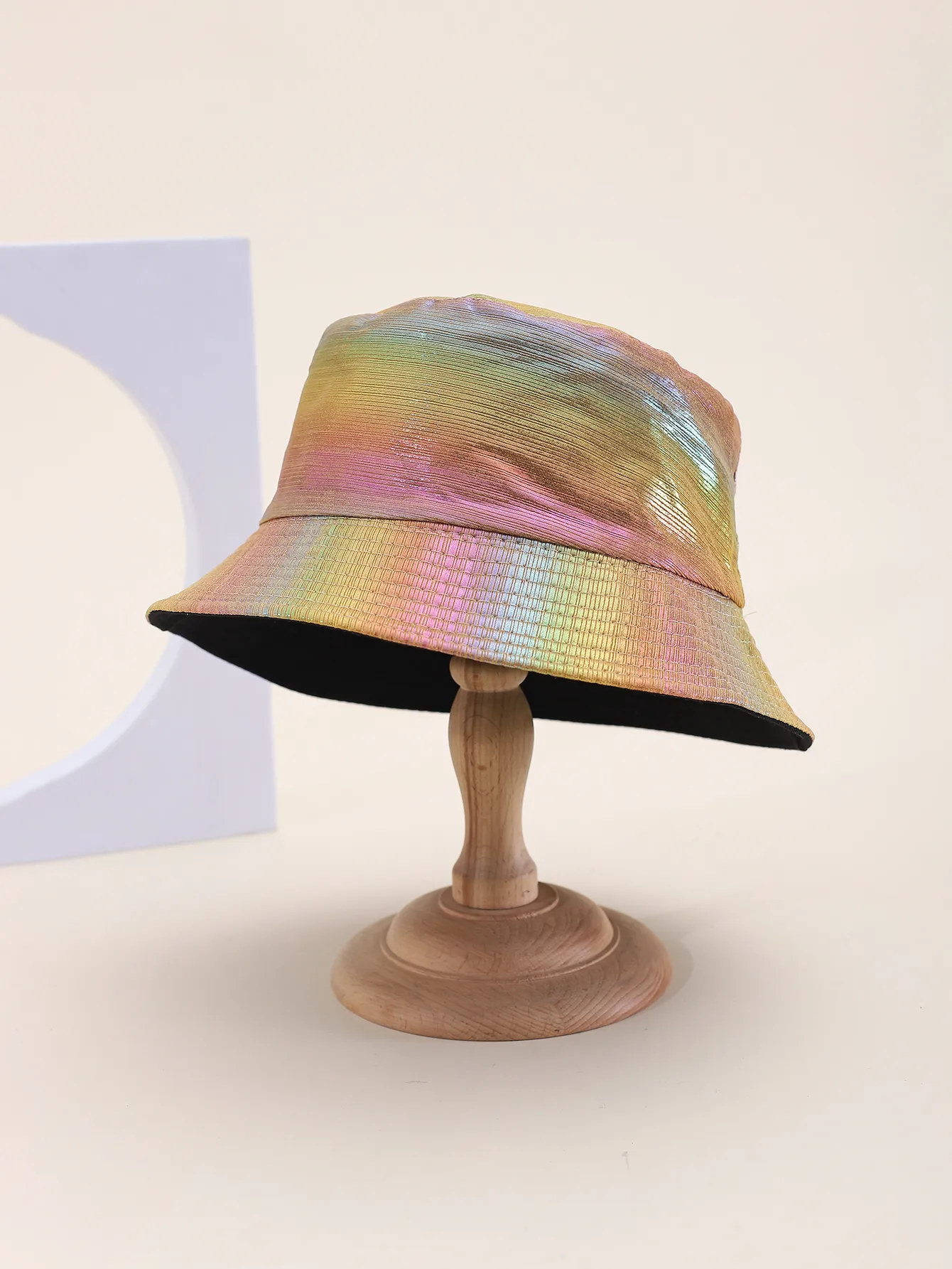 Women's Men's Casual Punk Streetwear Colorful Wide Eaves Bucket Hat display picture 1