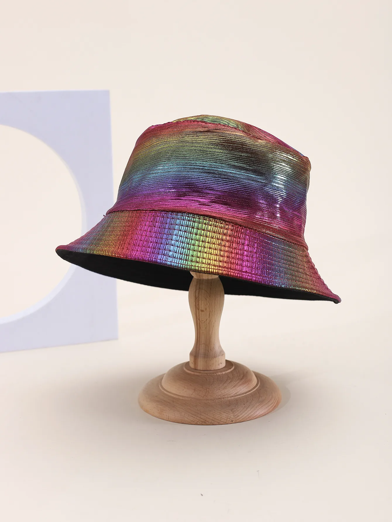 Women's Men's Casual Punk Streetwear Colorful Wide Eaves Bucket Hat display picture 3