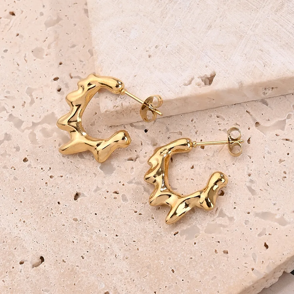 1 Pair/Package Casual Modern Style Simple Style Multicolor Sun Simple Handmade Polishing Plating 304 Stainless Steel 18K Gold Plated Colorful Plating Rose Gold Plated Ear Studs display picture 2