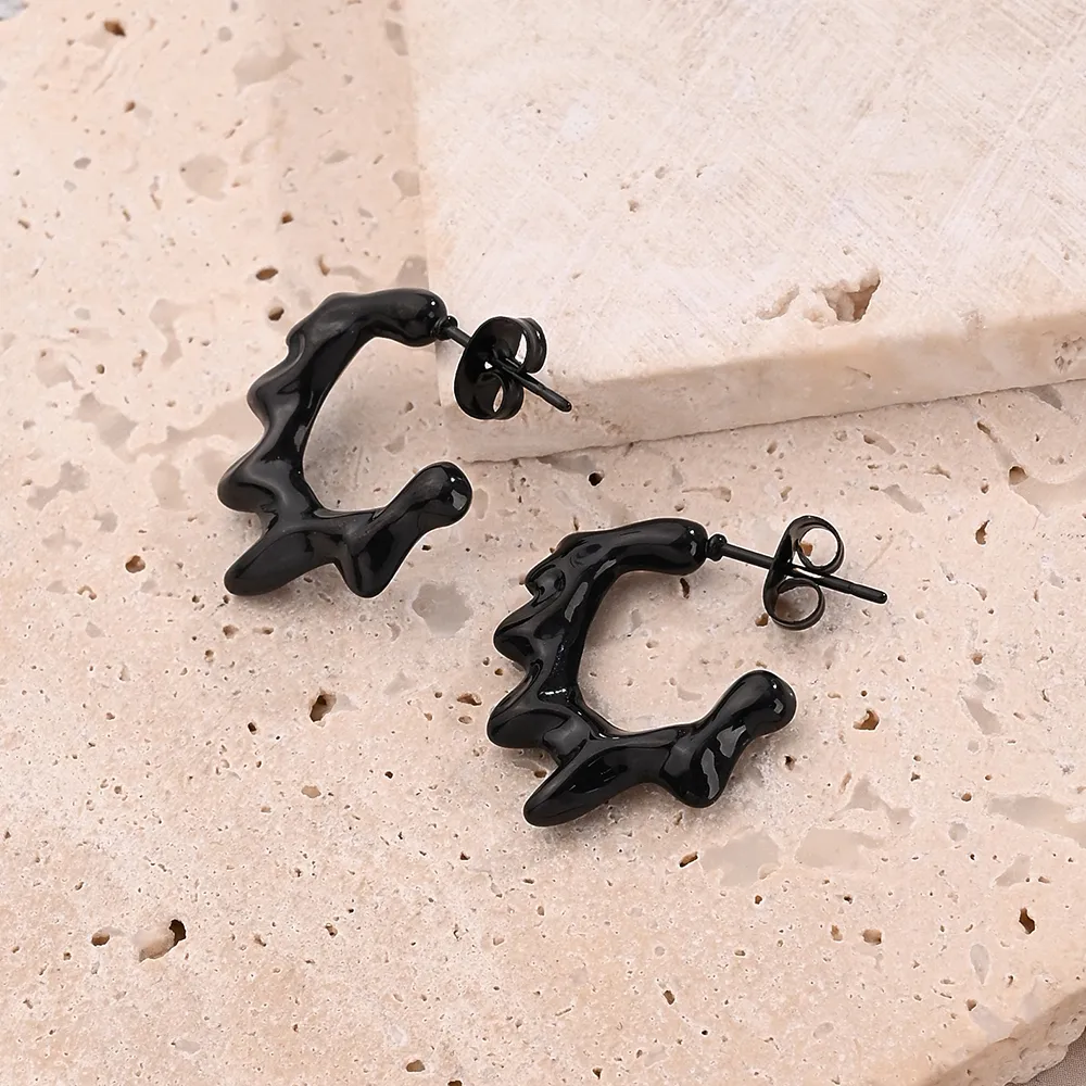 1 Pair/Package Casual Modern Style Simple Style Multicolor Sun Simple Handmade Polishing Plating 304 Stainless Steel 18K Gold Plated Colorful Plating Rose Gold Plated Ear Studs display picture 5
