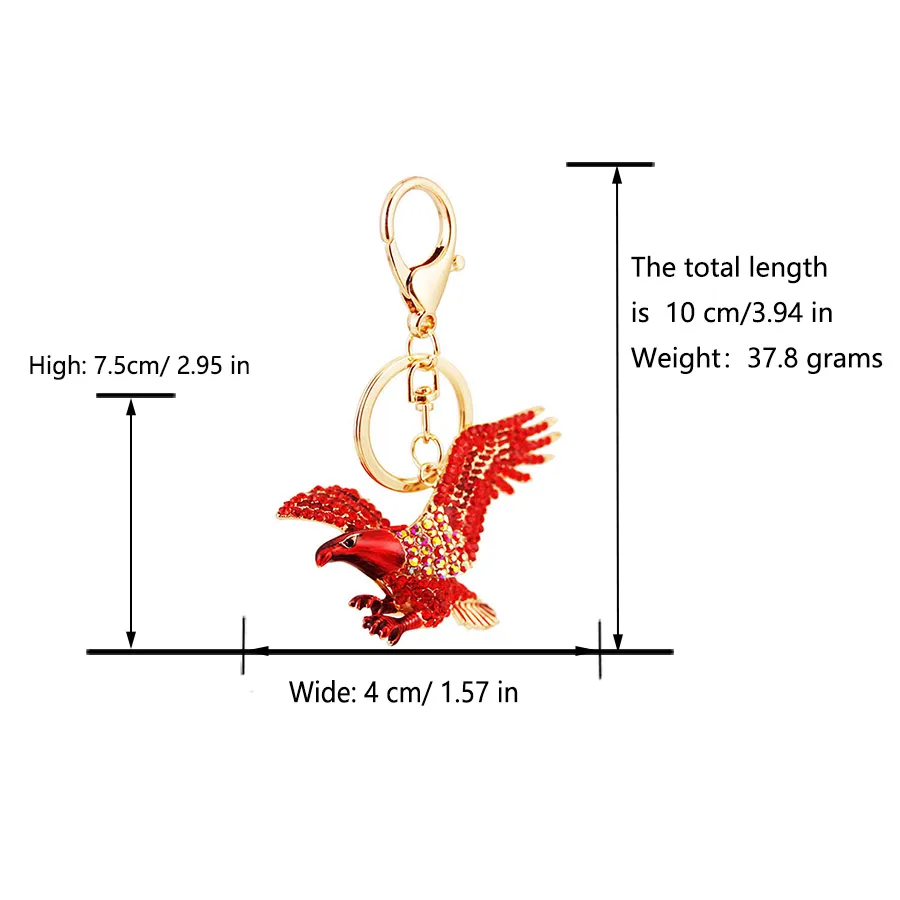 Glam Pastoral Animal Eagle Alloy Unisex Lobster Trigger Clasp Closure Keychain display picture 1