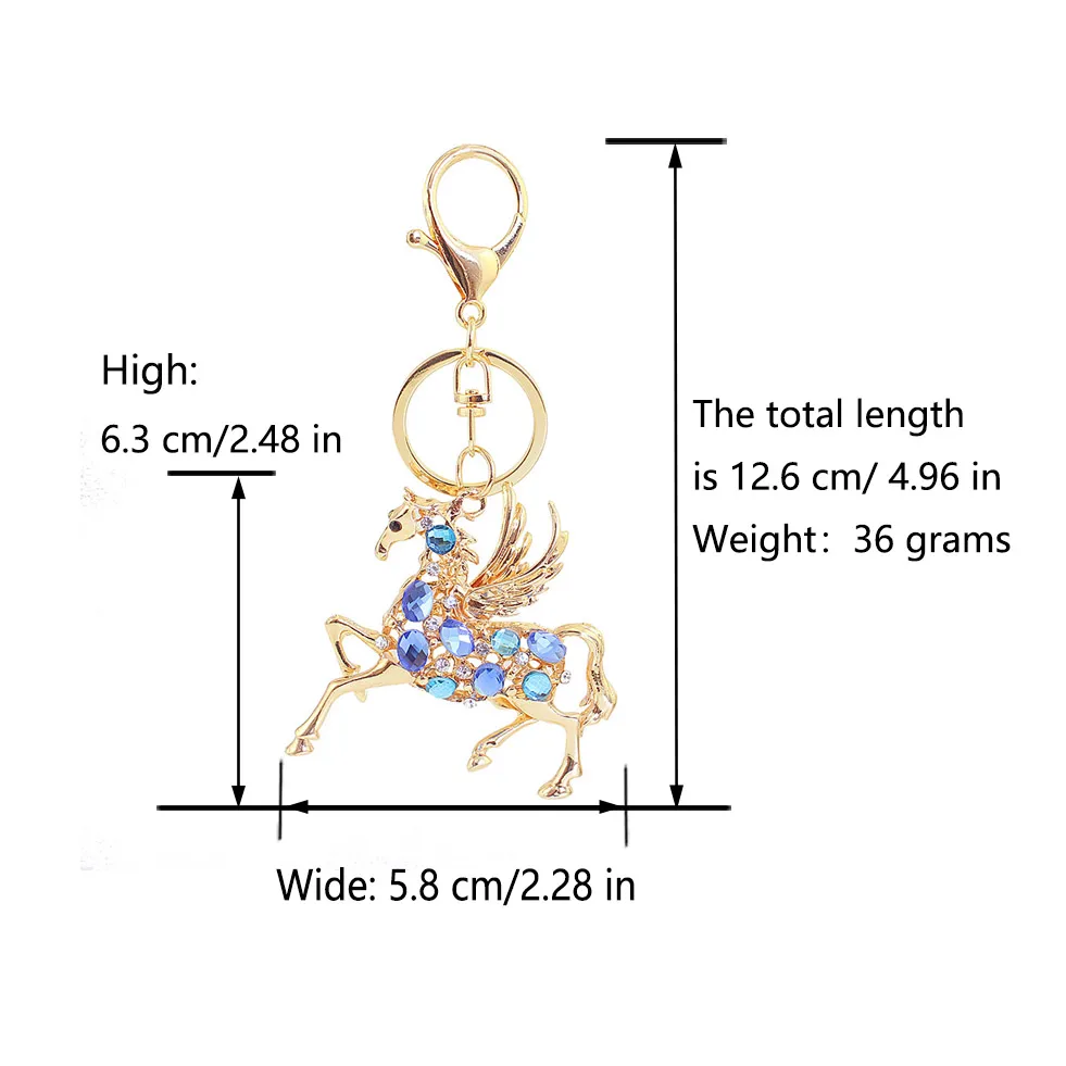 Elegant Glam Animal Horse Alloy Unisex Lobster Trigger Clasp Closure Keychain display picture 1