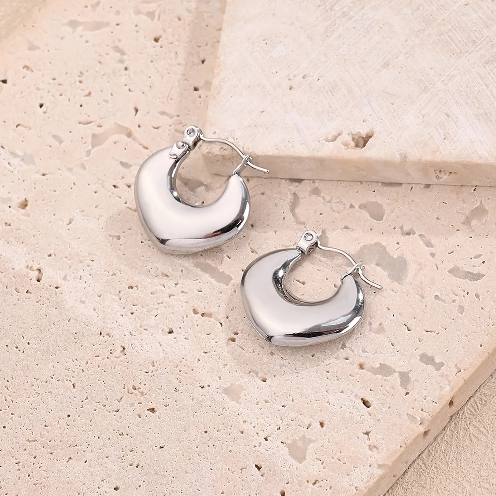 1 Pair/Package Casual Modern Style Simple Style V Shape Multicolor Simple Handmade Polishing Plating 304 Stainless Steel 18K Gold Plated Colorful Plating Rose Gold Plated Earrings display picture 2