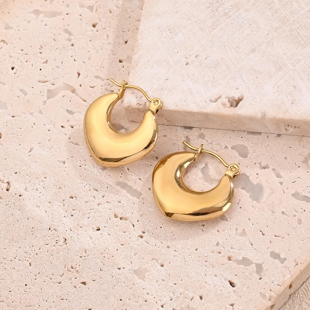 1 Pair/Package Casual Modern Style Simple Style V Shape Multicolor Simple Handmade Polishing Plating 304 Stainless Steel 18K Gold Plated Colorful Plating Rose Gold Plated Earrings display picture 4