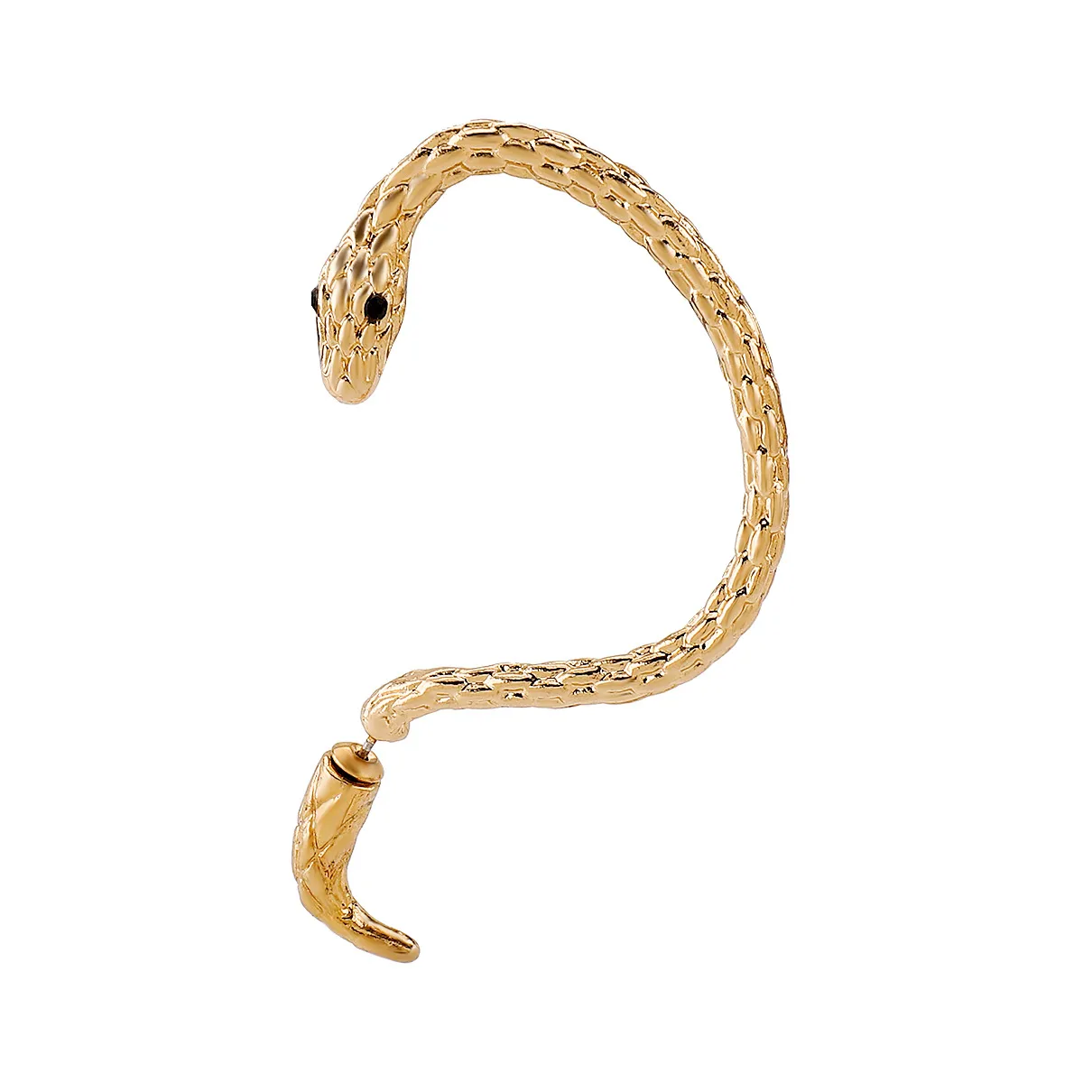 1 Piece Retro Classic Style Snake Plating Alloy Rhinestones Ear Cuffs display picture 13