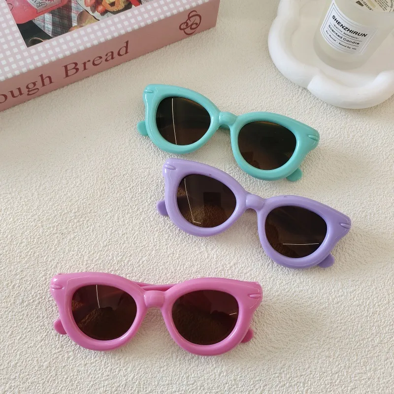 Sweet Simple Style Solid Color Resin Special-Shaped Mirror Full Frame Glasses display picture 2