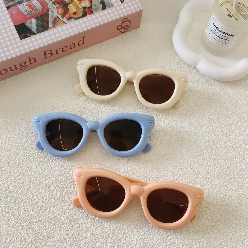 Sweet Simple Style Solid Color Resin Special-Shaped Mirror Full Frame Glasses display picture 3