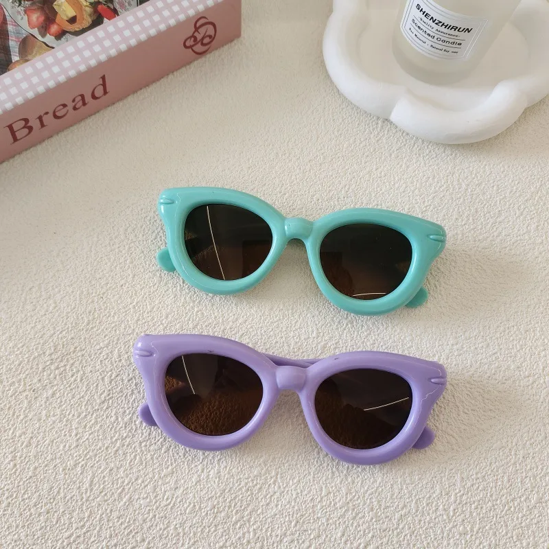 Sweet Simple Style Solid Color Resin Special-Shaped Mirror Full Frame Glasses display picture 5