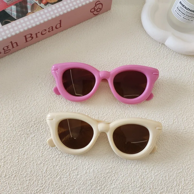 Sweet Simple Style Solid Color Resin Special-Shaped Mirror Full Frame Glasses display picture 4