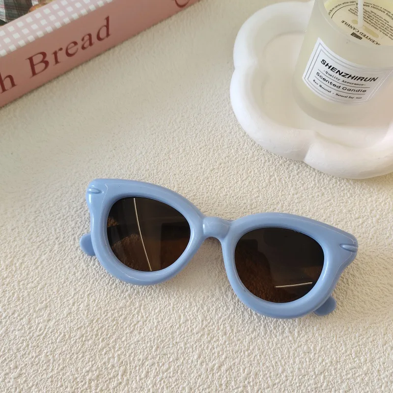 Sweet Simple Style Solid Color Resin Special-Shaped Mirror Full Frame Glasses display picture 7